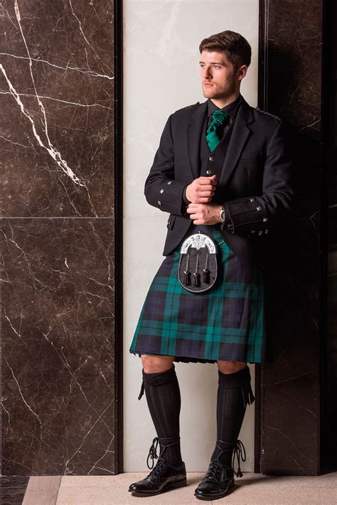 black watch tartan kilt socks.